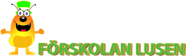 En avdelare med gröna prickar och Förskolans logotyp.